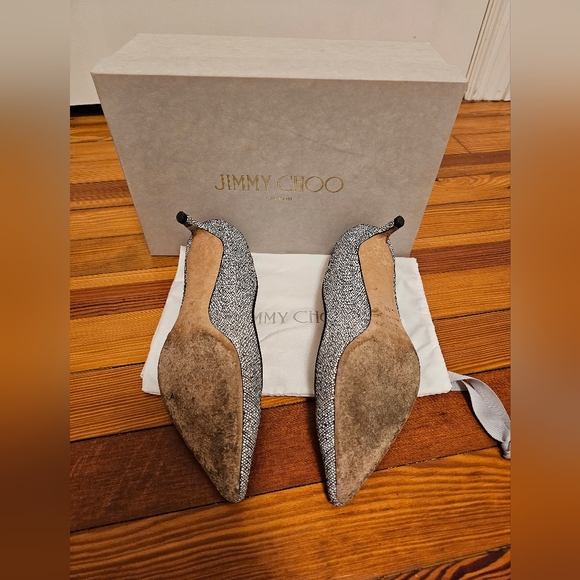 Jimmy Choo Romy Kitten Heel in Chalk Size 38 - Picture 2 of 7